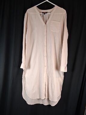 ForCynthia Beachwear Light Beige Shirt Dress